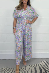 💖2025 Summer New-50% zniżki 💖women z drukowanych skoków z dekoltem w szynie