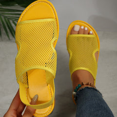 ⛱🌊Płaskie, oddychające sandały z siateczki do noszenia na plaży