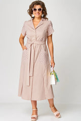 ✨Sukienki casualowe dla kobiet z dekoltem w serek i wiązaniem w talii