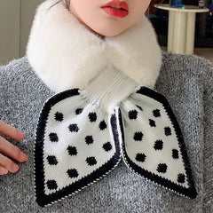 Gruby pluszowy szalik, słodki, ciepły szalik na szyję🎀🎁