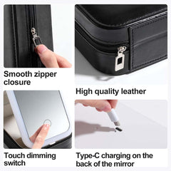 Wielofunkcyjne przenośne lusterko do makijażu