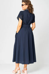 ✨Sukienki casualowe dla kobiet z dekoltem w serek i wiązaniem w talii