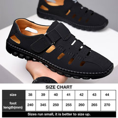 Wyprzedaż w ostatnim dniu 50%-skórzane puste sandały