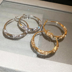 💖WYPRZEDAŻ OSTATNIEGO DNIA 50% ZNIŻKI - Kup 1, a 1 otrzymasz za darmo 💖 Kolczyki koła z cyrkoniami