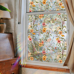 Statyczna naklejka na okno ze wzorem