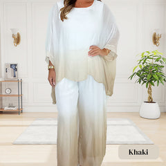 💝Elegancki szyfonowy dwuczęściowy komplet damski