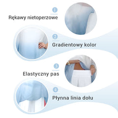 💝Elegancki szyfonowy dwuczęściowy komplet damski