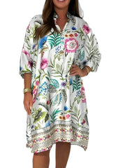 👗Satynowa sukienka z nadrukiem