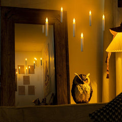 Pływające świece fantasy z pilotem różdżką