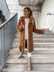 Długi płaszcz Azura Teddy