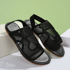 ⛱🌊Płaskie, oddychające sandały z siateczki do noszenia na plaży