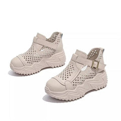 Letnie oddychające, grube, wydrążone buty damskie