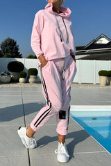 💖Dwuczęściowy zestaw damski z bluzą z kapturem i spodniami dresowymi