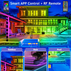 🎅 Wczesne Święta Bożego Narodzenia 49% ZNIŻKI 🎅 Stałe światło zewnętrzne LED Smart Rainbow