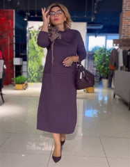 Sukienka damska z kołnierzykiem i kieszeniami💕