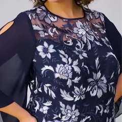 ✨Damska sukienka midi z kwiatowym nadrukiem