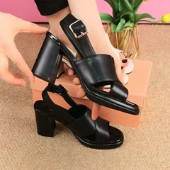 Wszechstronne skórzane buty z obcasami