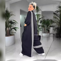 Damski kombinezon casualowy w kontrastowym kolorze