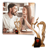 Para Miłość Drewniane Dekoracje Ozdoby, Kreatywna Sztuka Dekoracyjna