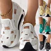 🔥Ostatni dzień wyprzedaży 50% zniżki - Damskie buty ortopedyczne z grubej siateczki płóciennej