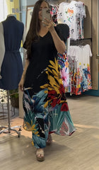 🦋🌼Długa sukienka z nadrukiem motyla