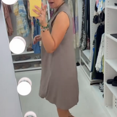 🌿Sukienka bez rękawów z dekoltem w szpic