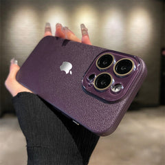 Etui na telefon ze skóry z wzorem liczi orła na iPhone'a