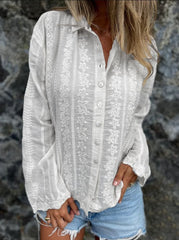 Koszula z haftem kwiatowym