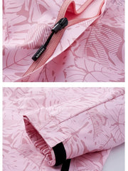 Kamuflażowa kurtka outdoorowa z odpinanym kapturem, damska kurtka przeciwwiatrowa i przeciwdeszczowa, damska odzież outdoorowa