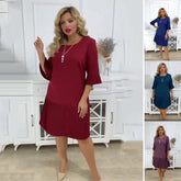 🥰【S-5XL】Prosta i elegancka plisowana sukienka