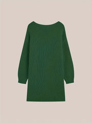 🎁Prosty sweter w dużym rozmiarze, jesienny i zimowy swobodny sweter z okrągłym dekoltem i długimi rękawami, odzież damska plus size