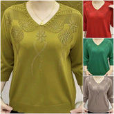 【M-5XL】2024 nowy modny zimowy sweter lodowy jedwab