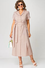 ✨Sukienki casualowe dla kobiet z dekoltem w serek i wiązaniem w talii