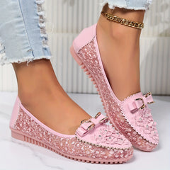 🔥Ostatni dzień 50% zniżki – Damskie eleganckie koronkowe oddychające sandały ortopedyczne Slip On