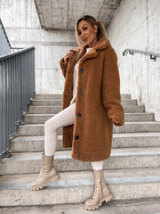 Długi płaszcz Azura Teddy