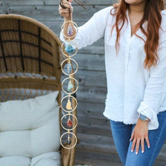 💕Oryginalna dekoracja ścienna z kryształów 7 czakr