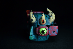 Artyści Ręcznie Robione Rzeźby Potworów Zabawki Kostka Rubika