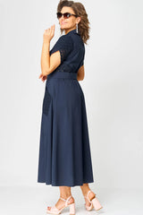 ✨Sukienki casualowe dla kobiet z dekoltem w serek i wiązaniem w talii