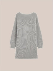 🎁Prosty sweter w dużym rozmiarze, jesienny i zimowy swobodny sweter z okrągłym dekoltem i długimi rękawami, odzież damska plus size