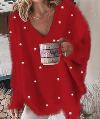 👚✨Prosty damski top na co dzień z długimi rękawami