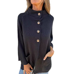 2024 nowa jesienna i zimowa damska kurtka z dzianiny z klapami