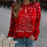 Pluszowa, świąteczna, spersonalizowana bluza z nadrukiem, luźna bluza