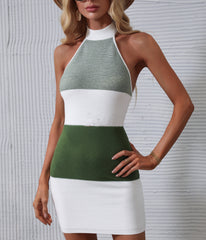 Sukienka z dzianiny w nowym stylu, seksowna sukienka z odkrytymi plecami dla kobiet