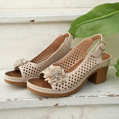 🌸Sandały damskie Flower Hollow na co dzień