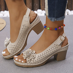 🌸Sandały damskie Flower Hollow na co dzień