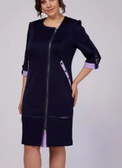 Wysokiej jakości sukienka damska z bocznym zamkiem błyskawicznym