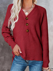 🌤️2023 Damski sweter z dzianiny zapinany na guziki w leniwym stylu