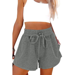 Wiosenne i letnie, sznurowane, sportowe spodenki z kieszeniami