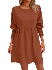 🦩Nowa wiosenno-letnia damska sukienka z rękawami nietoperzowymi