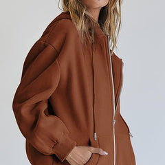 Bluza z kieszenią na zamek błyskawiczny, bluza baseballowa z kapturem